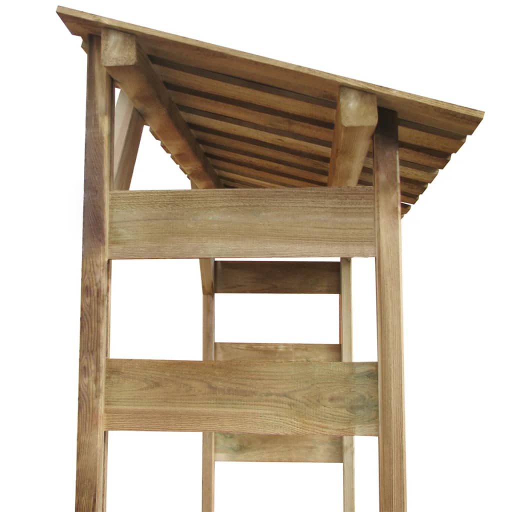 vidaXL Haardhoutopslag 150x44x176 cm geïmpregneerd grenenhout - Aashly