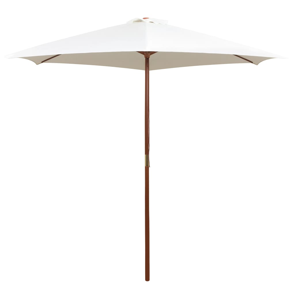 vidaXL Parasol 270x270 cm houten paal groen - Aashly