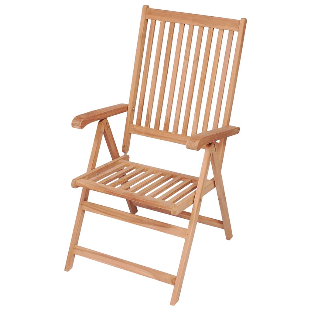 vidaXL Tuinstoelen 2 st verstelbaar massief teakhout - Aashly