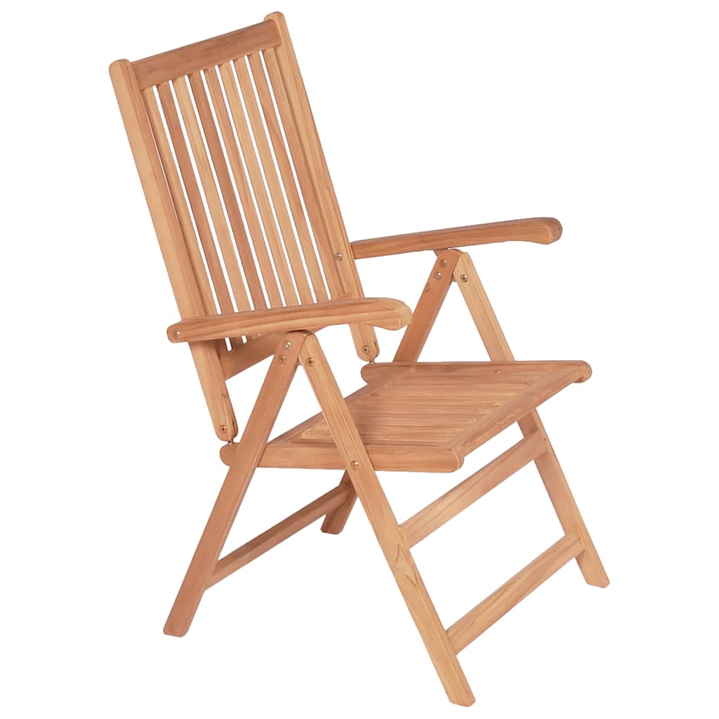 vidaXL Tuinstoelen 2 st verstelbaar massief teakhout - Aashly