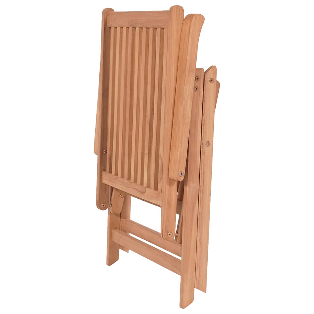 vidaXL Tuinstoelen 2 st verstelbaar massief teakhout - Aashly