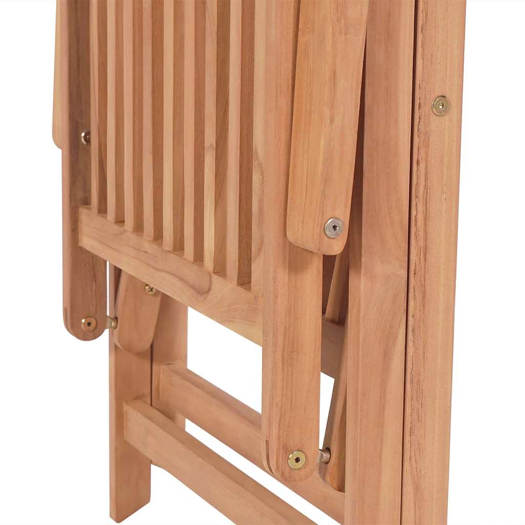 vidaXL Tuinstoelen 2 st verstelbaar massief teakhout - Aashly