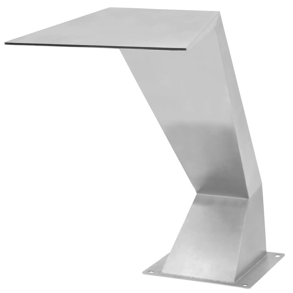 vidaXL Zwembadfontein 64x30x52 cm roestvrij staal zilverkleurig - Aashly