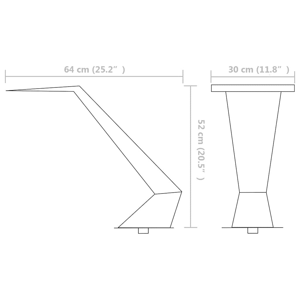 vidaXL Zwembadfontein 64x30x52 cm roestvrij staal zilverkleurig - Aashly