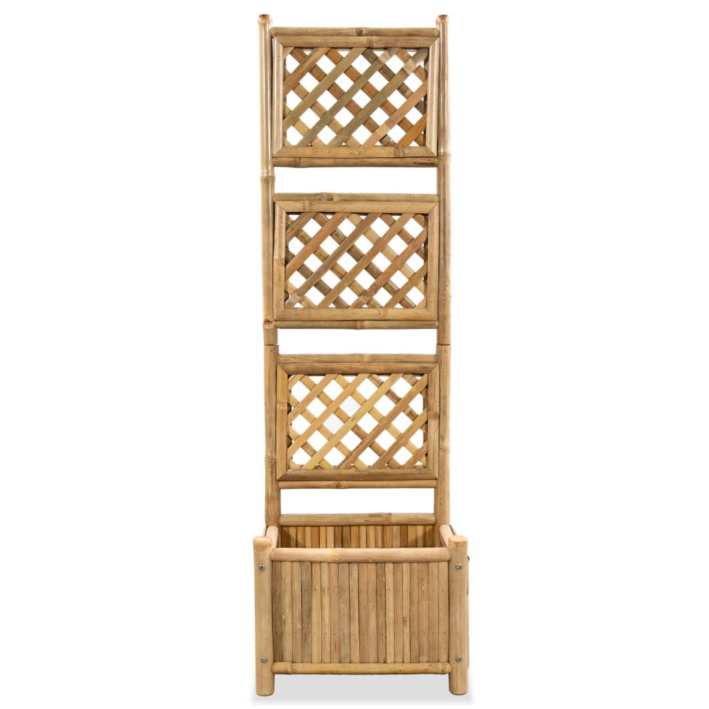 vidaXL Plantenbak verhoogd met rek 40 cm bamboe - Aashly