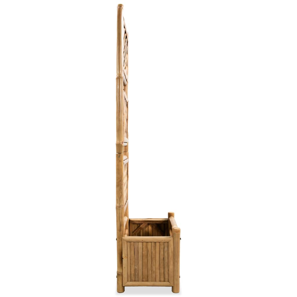 vidaXL Plantenbak verhoogd met rek 40 cm bamboe - Aashly