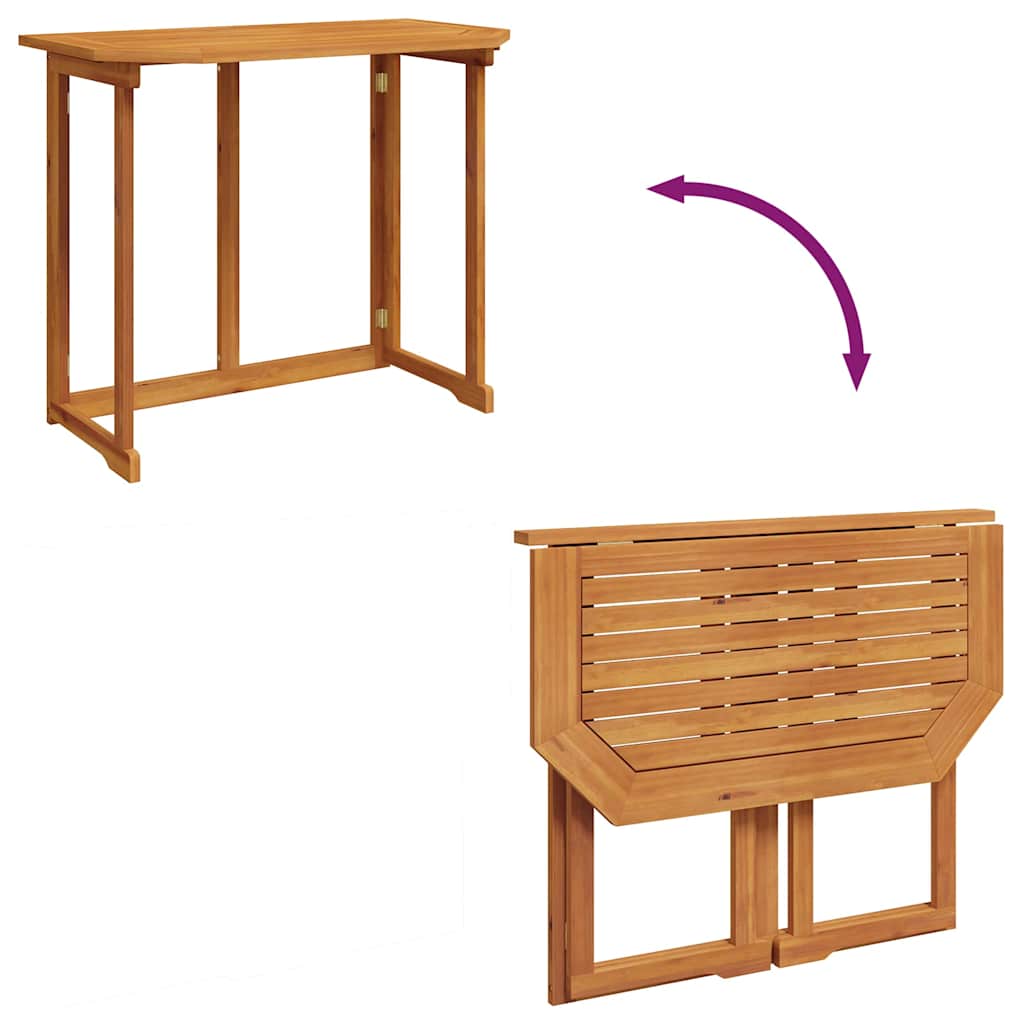 vidaXL Bistrotafel 90x50x75 cm massief acaciahout - Aashly