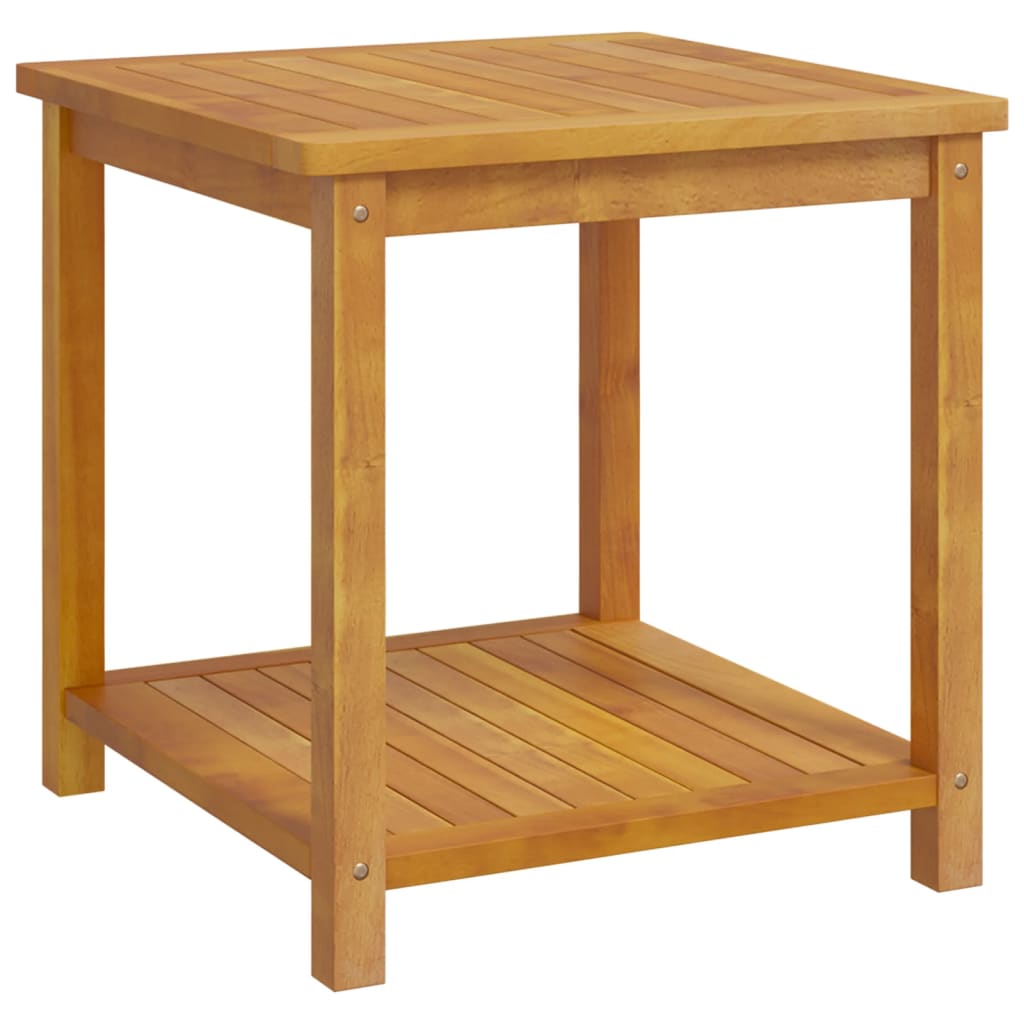 vidaXL Bijzettafel 45x45x45 cm massief acaciahout - Aashly