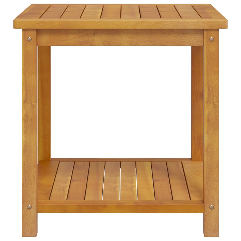 vidaXL Bijzettafel 45x45x45 cm massief acaciahout - Aashly