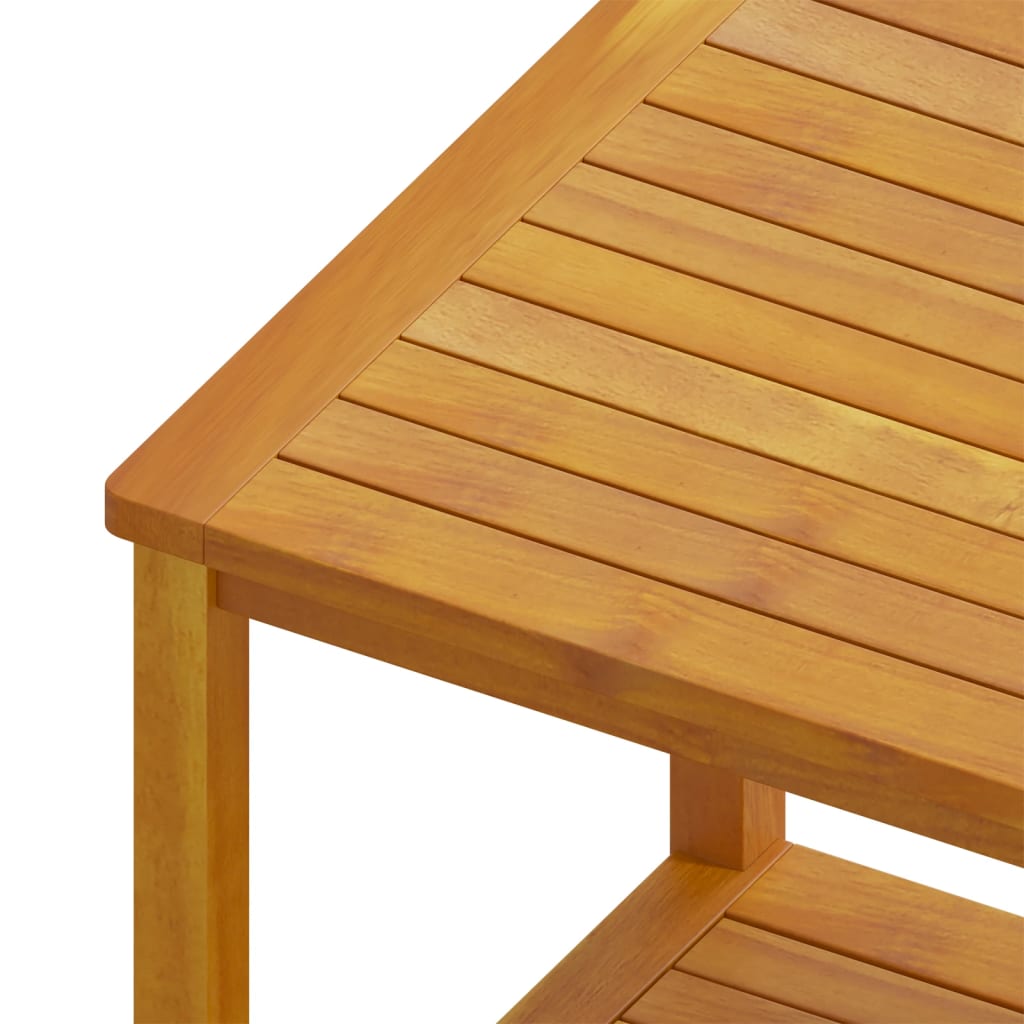 vidaXL Bijzettafel 45x45x45 cm massief acaciahout - Aashly