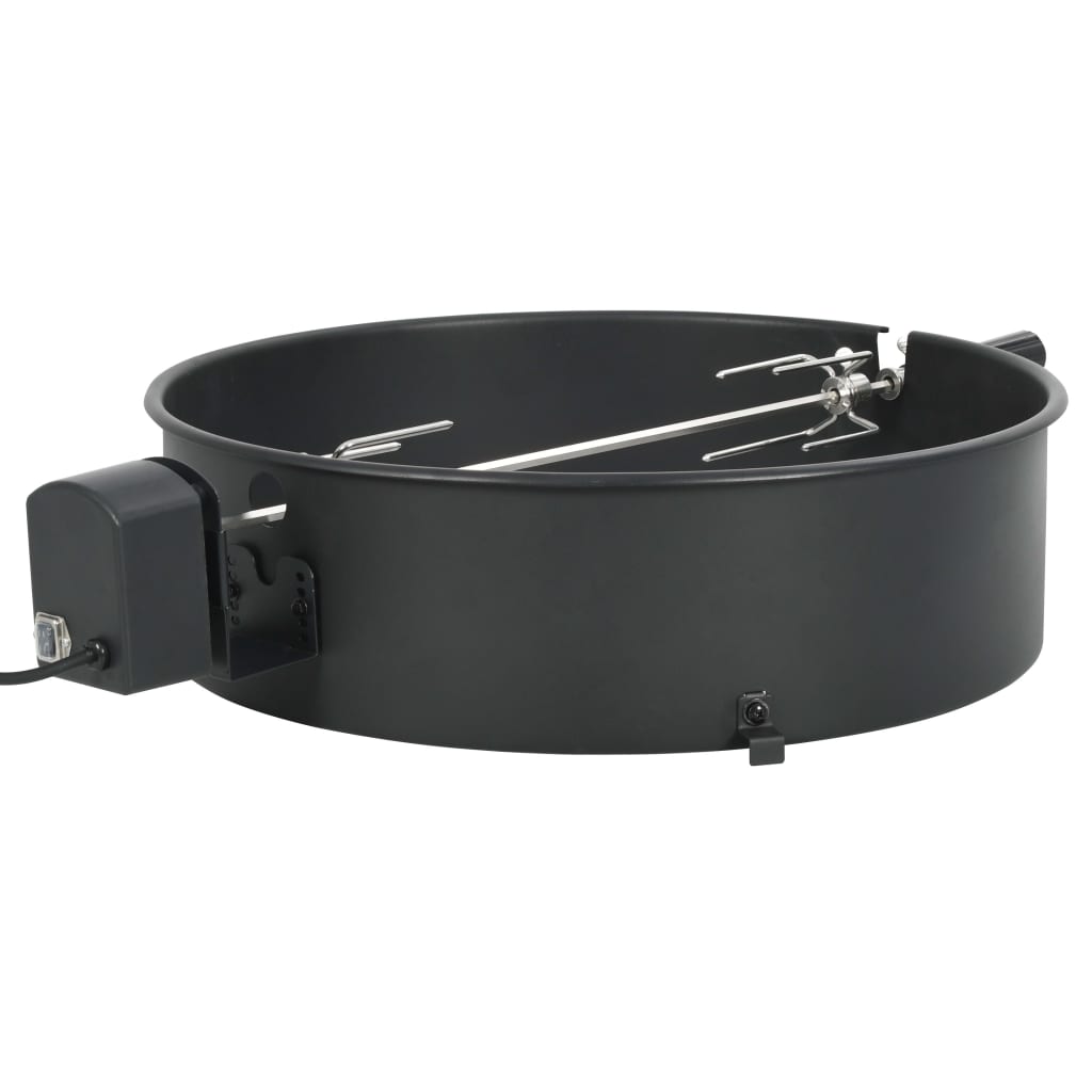 vidaXL BBQ rotisserie ring 57 cm zwart - Aashly
