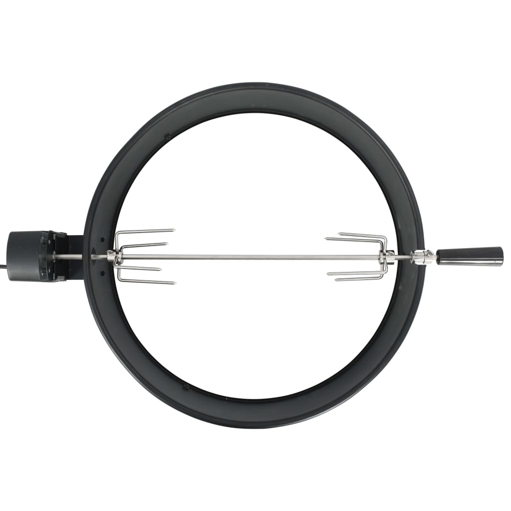 vidaXL BBQ rotisserie ring 57 cm zwart - Aashly