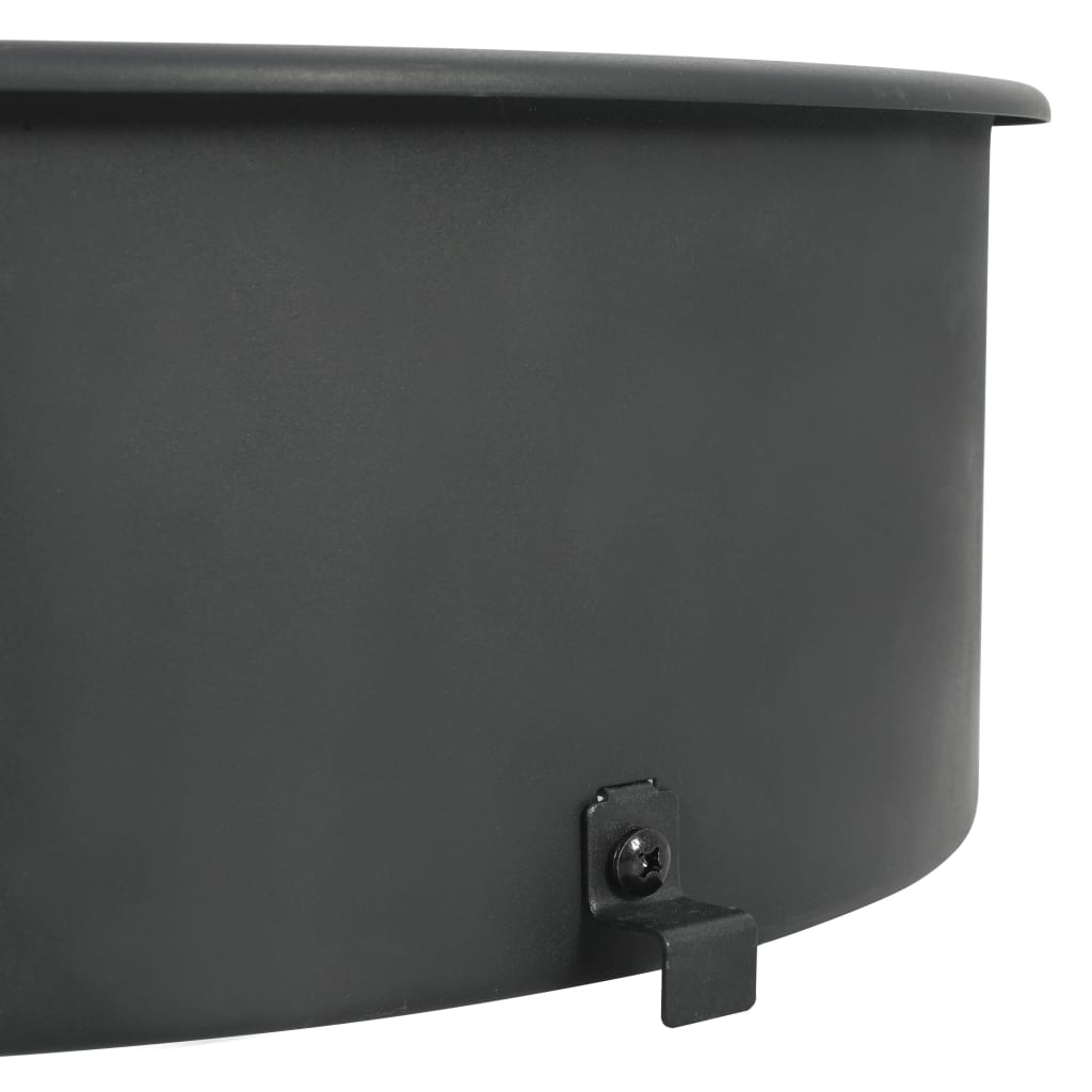 vidaXL BBQ rotisserie ring 57 cm zwart - Aashly
