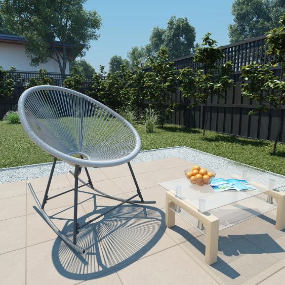 vidaXL Tuinstoel Acapulco poly rattan beige - Aashly