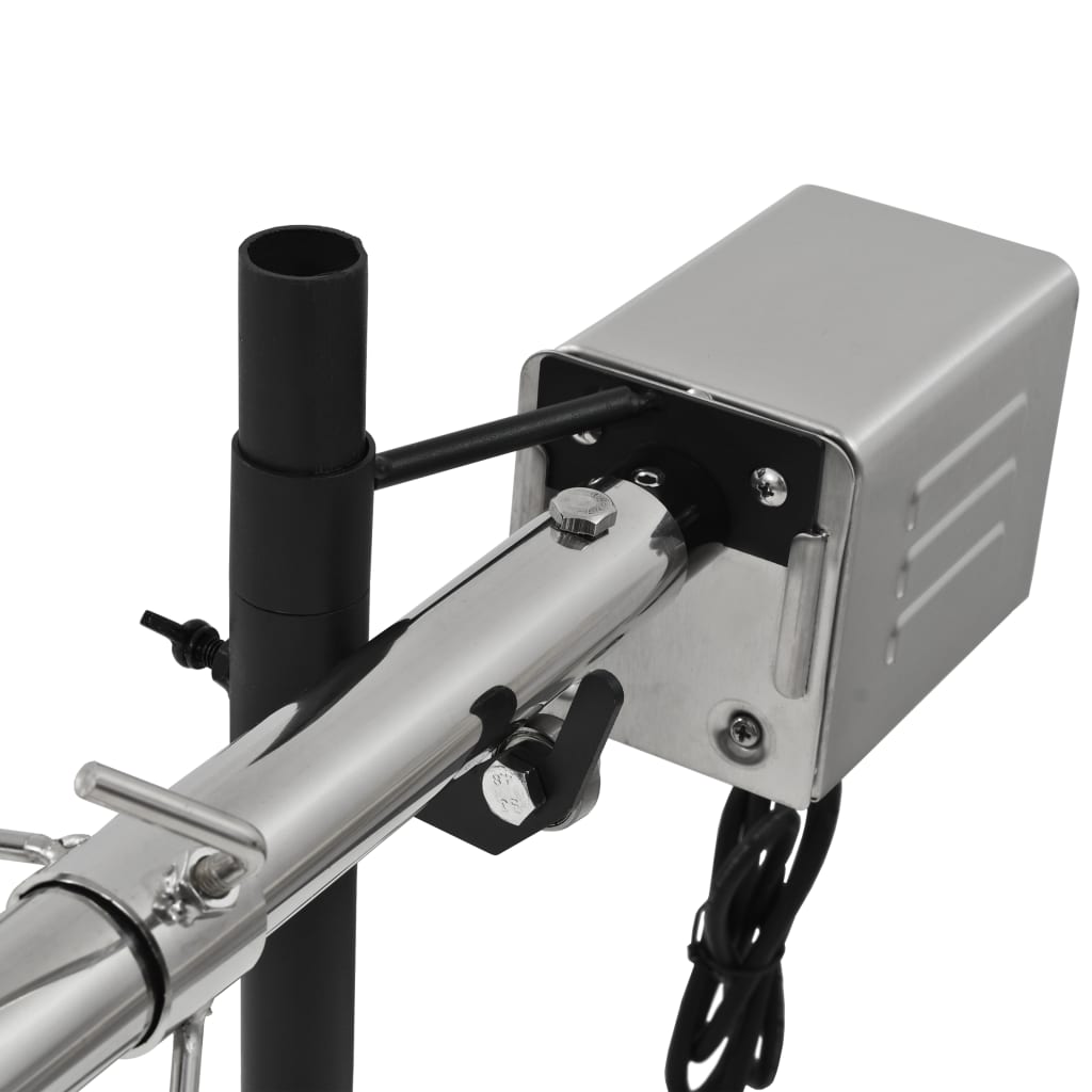 vidaXL Automatische barbecue met motor 207x45x81 cm roestvrij staal - Aashly