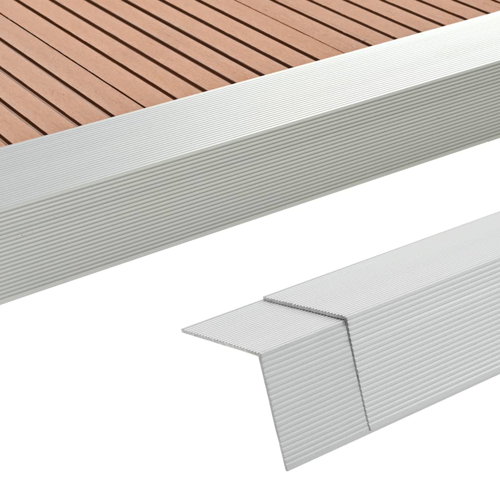 vidaXL Terras hoekplinten 5 st 170 cm HKC lichtbruin