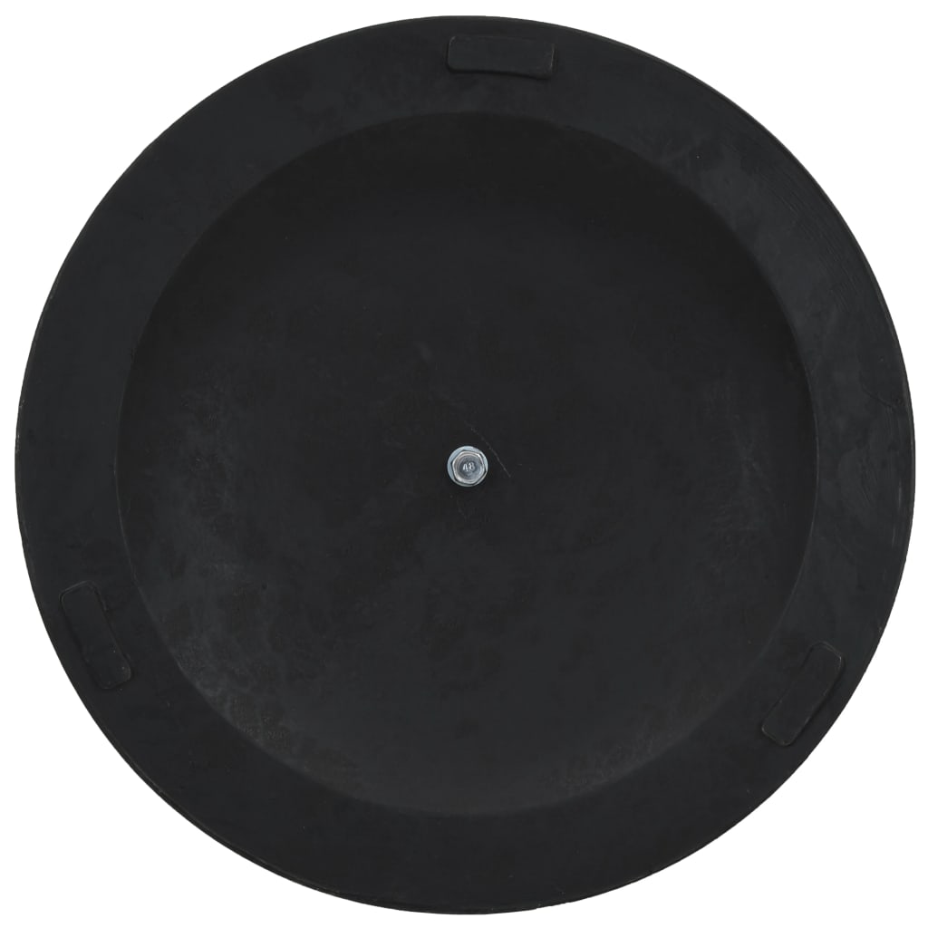 vidaXL Parasolvoet rond 19 kg polyresin bronskleurig - Aashly