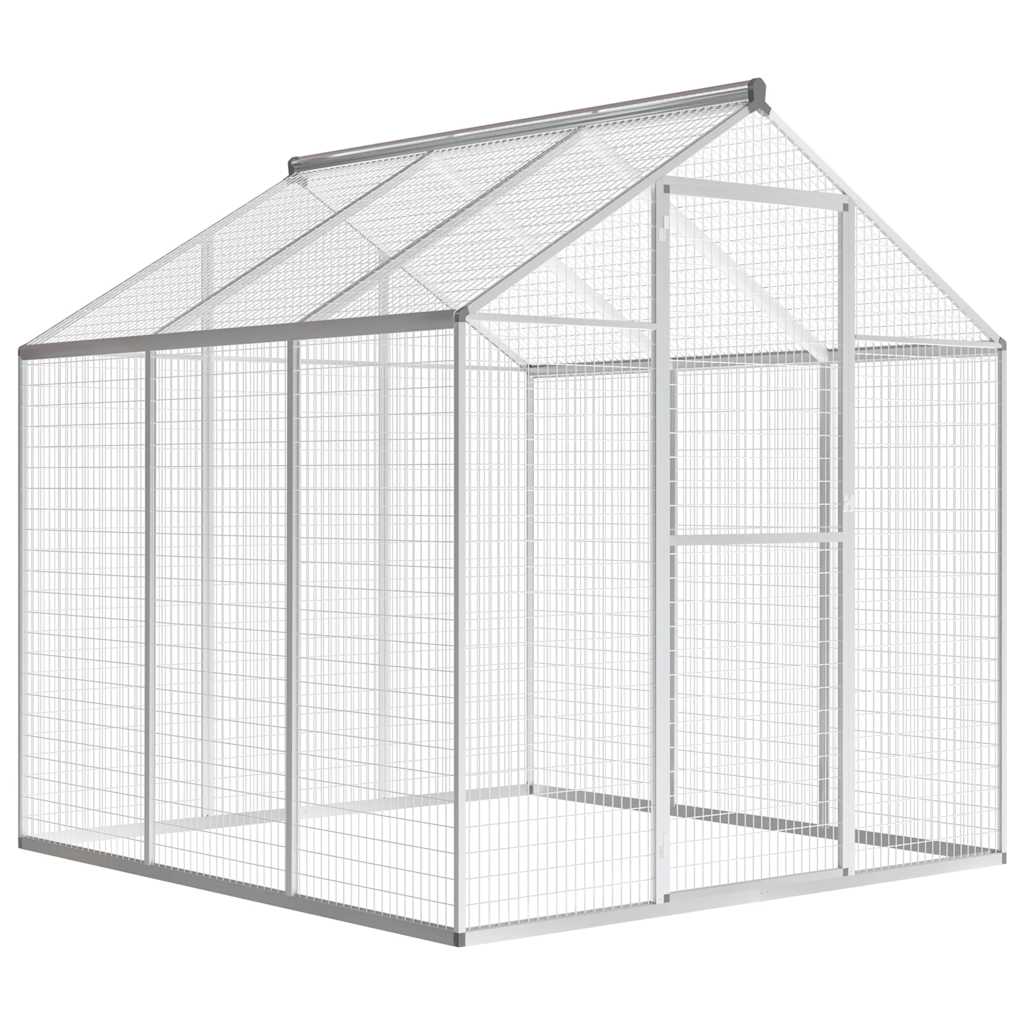 vidaXL Volière 183x178x194 cm aluminium - Aashly