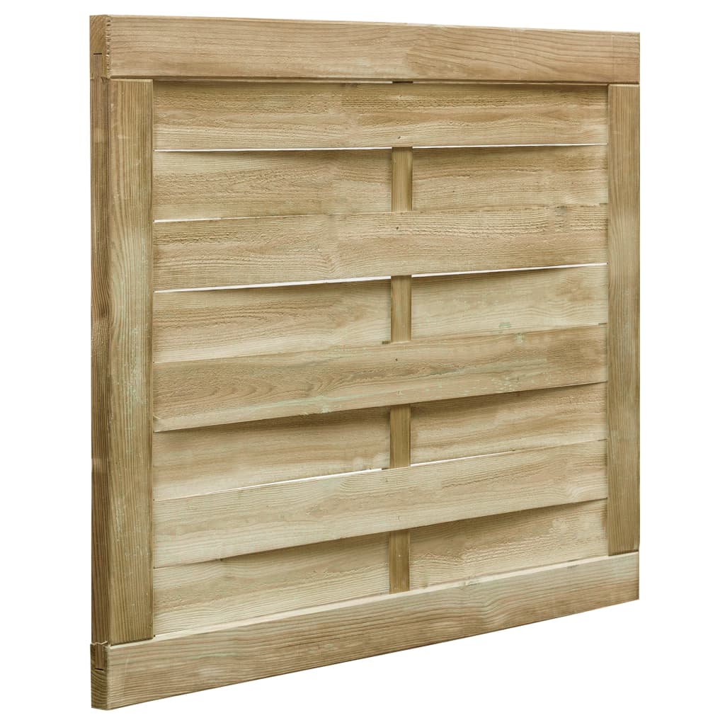 vidaXL Poort 100x75 cm groen geïmpregneerd grenenhout - Aashly