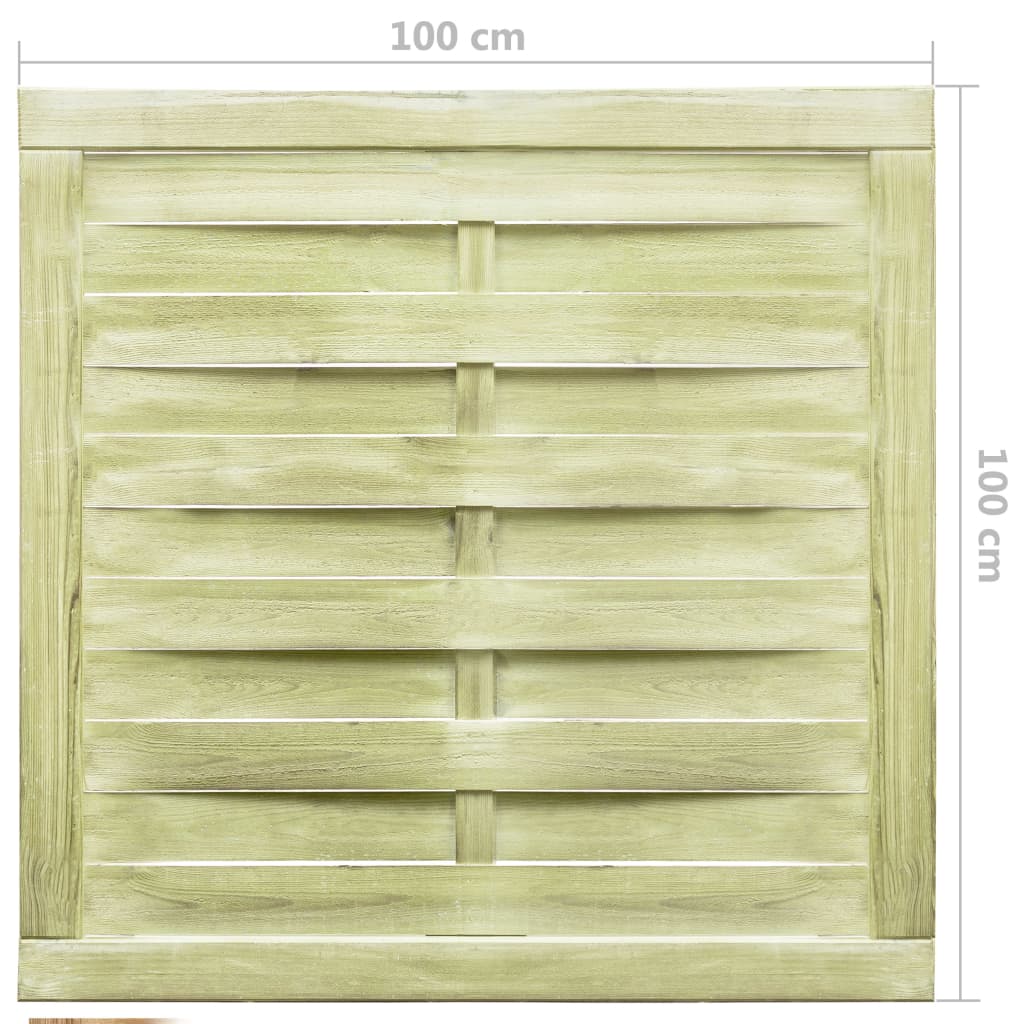 vidaXL Poort 100x75 cm groen geïmpregneerd grenenhout - Aashly