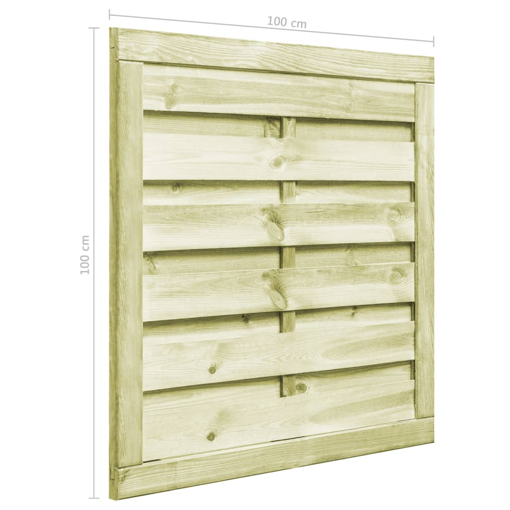 vidaXL Poort 100x100 cm geïmpregneerd grenenhout groen