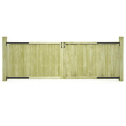 vidaXL Poorten 2 st 300x100 cm geïmpregneerd grenenhout