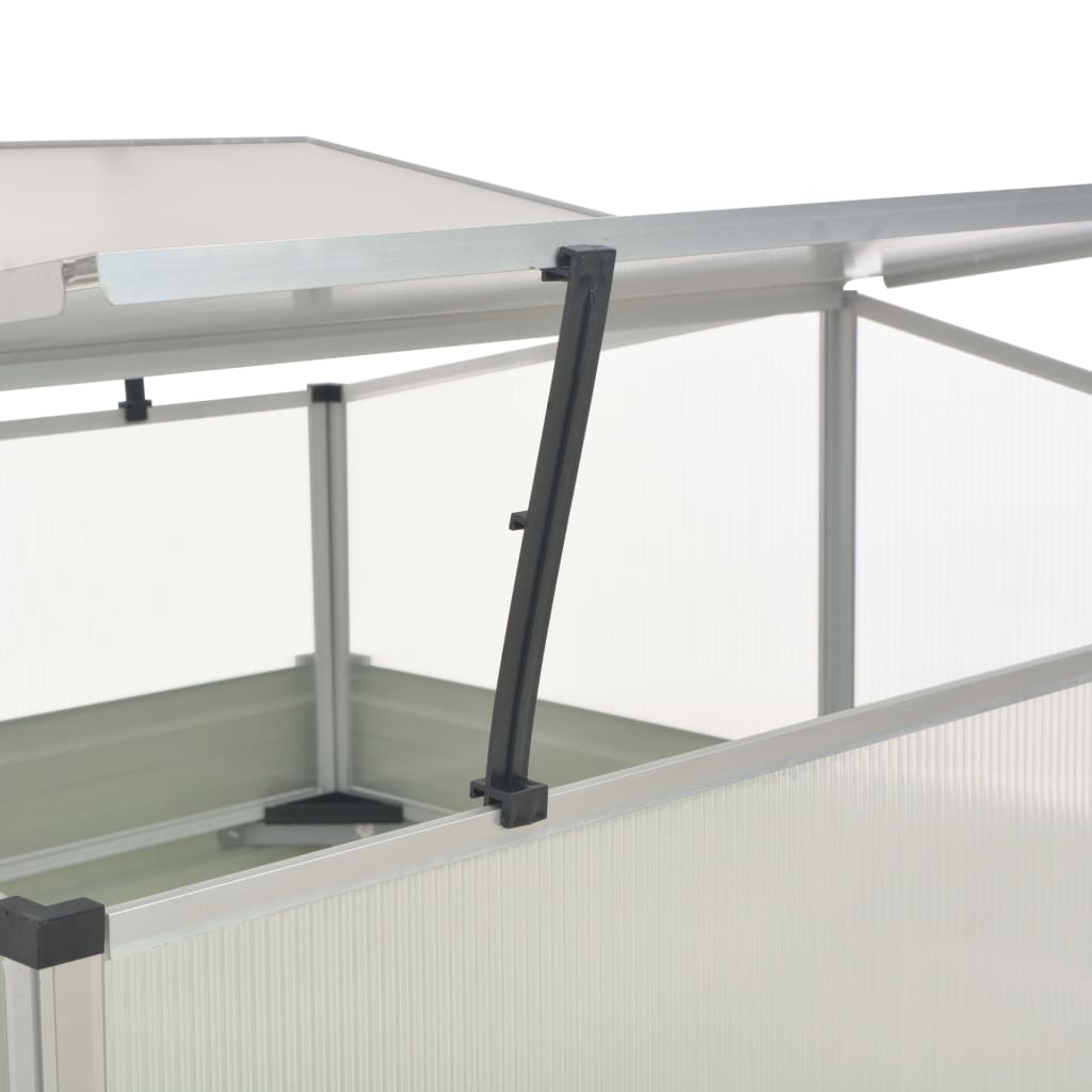 vidaXL Tuinkas 100x100x77 cm gegalvaniseerd staal antraciet - Aashly
