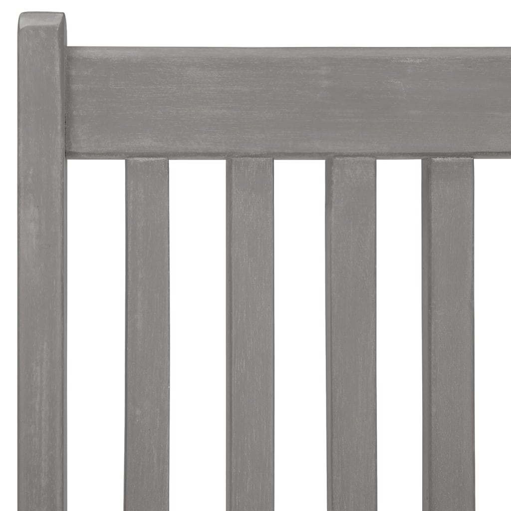 vidaXL Tuinstoelen 2 st verstelbaar massief acaciahout grijs - Aashly