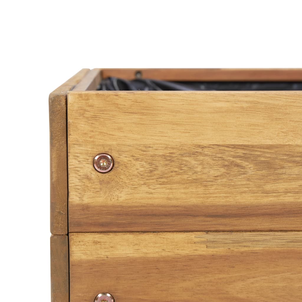 vidaXL Plantenbak verhoogd 50x40x45 cm massief acaciahout - Aashly