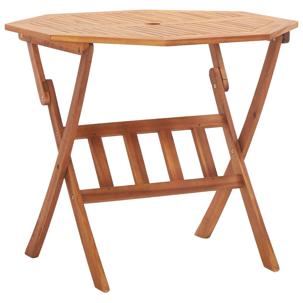 vidaXL Tuintafel inklapbaar 135x85x75 cm massief acaciahout - Aashly