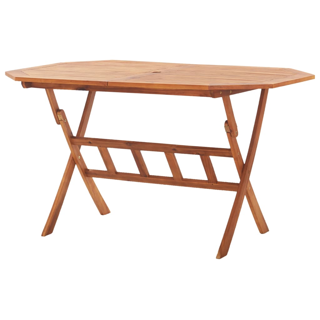 vidaXL Tuintafel inklapbaar 135x85x75 cm massief acaciahout - Aashly