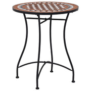 vidaXL Bistrotafel mozaïek 60 cm keramiek grijs