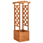vidaXL Latwerkplantenbak met boog 49x39x130 cm vurenhout - Aashly