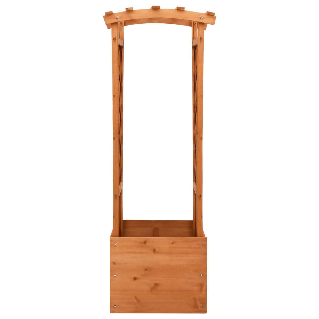 vidaXL Latwerkplantenbak met boog 49x39x130 cm vurenhout - Aashly