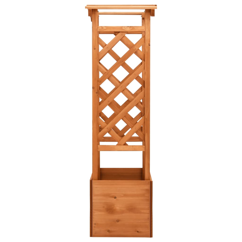 vidaXL Latwerkplantenbak met boog 49x39x130 cm vurenhout - Aashly