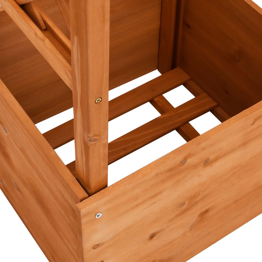vidaXL Latwerkplantenbak met boog 49x39x130 cm vurenhout - Aashly