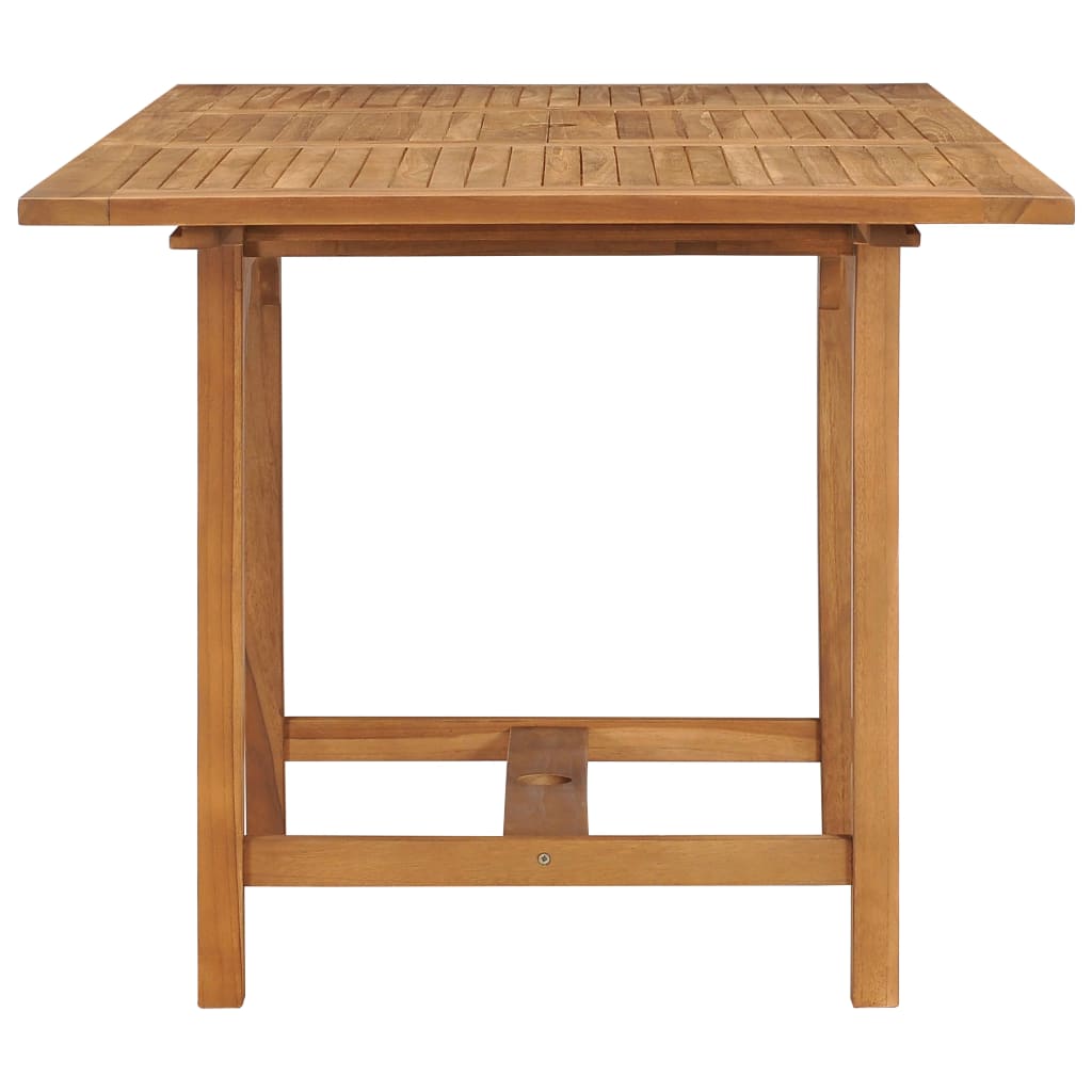 vidaXL Tuintafel verlengbaar (110-160)x80x75 cm massief teakhout - Aashly