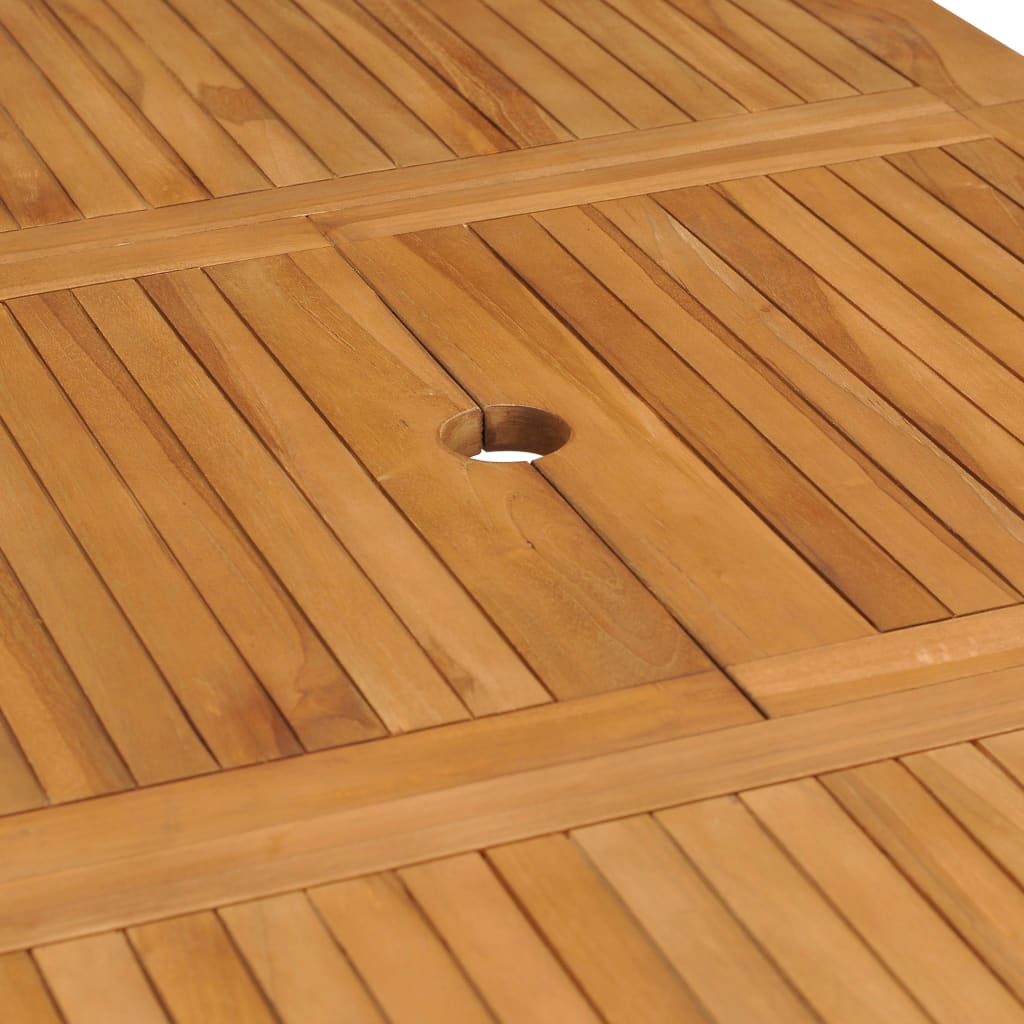 vidaXL Tuintafel verlengbaar (110-160)x80x75 cm massief teakhout - Aashly