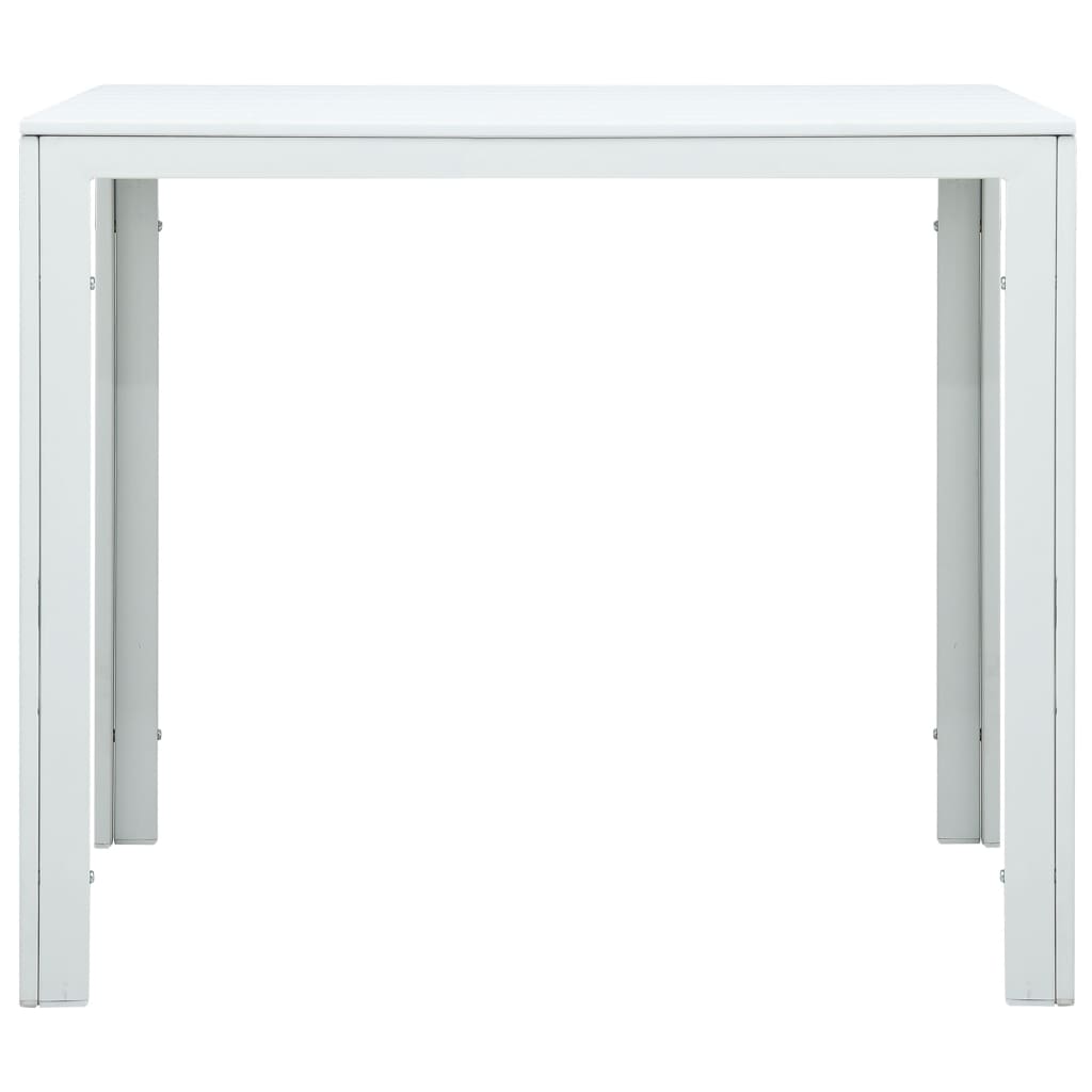 vidaXL Salontafel hout-look 78x78x74 cm HDPE wit