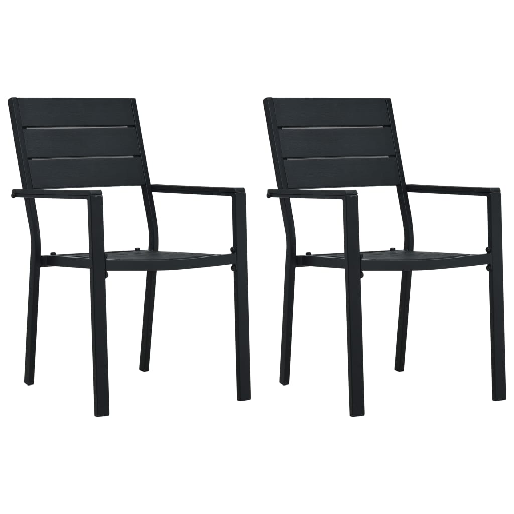 vidaXL Tuinstoelen 4 st hout-look HDPE wit - Aashly