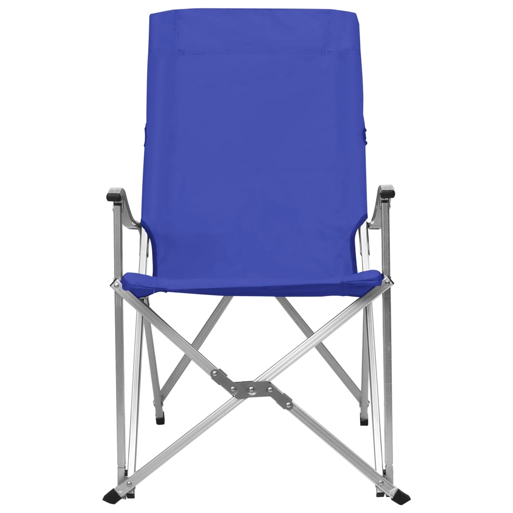 vidaXL Campingstoelen inklapbaar 2 st blauw