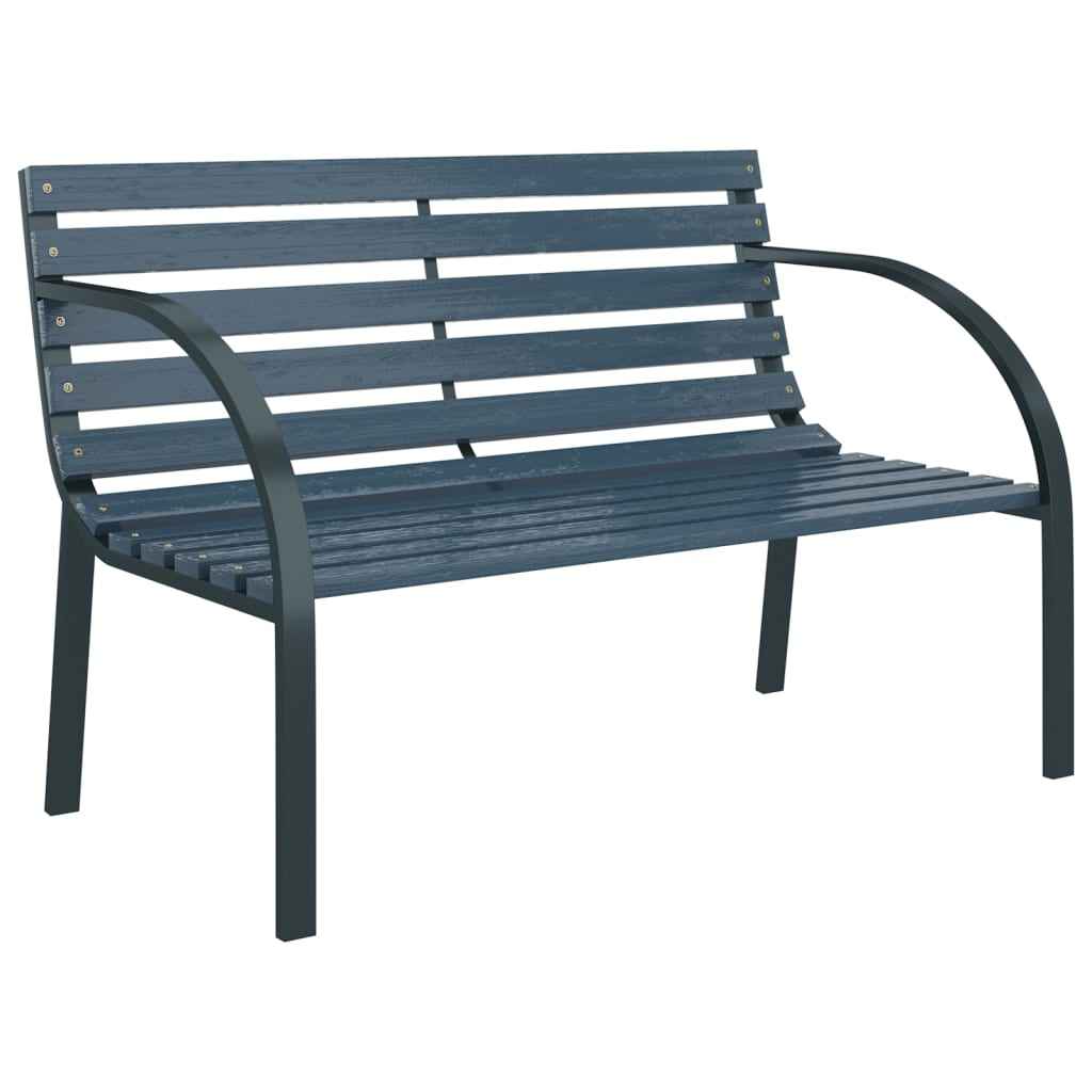 vidaXL Tuinbank 120 cm hout grijs
