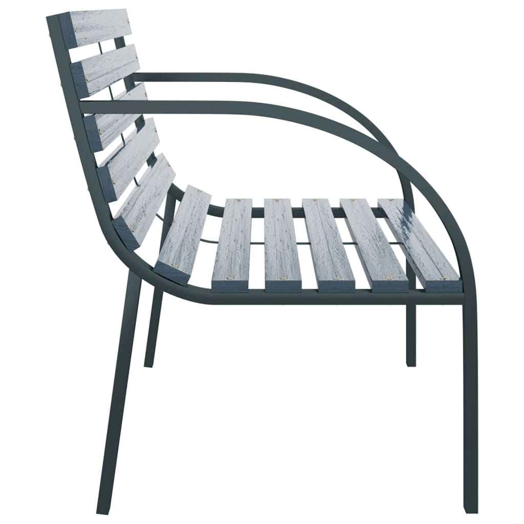 vidaXL Tuinbank 120 cm hout grijs