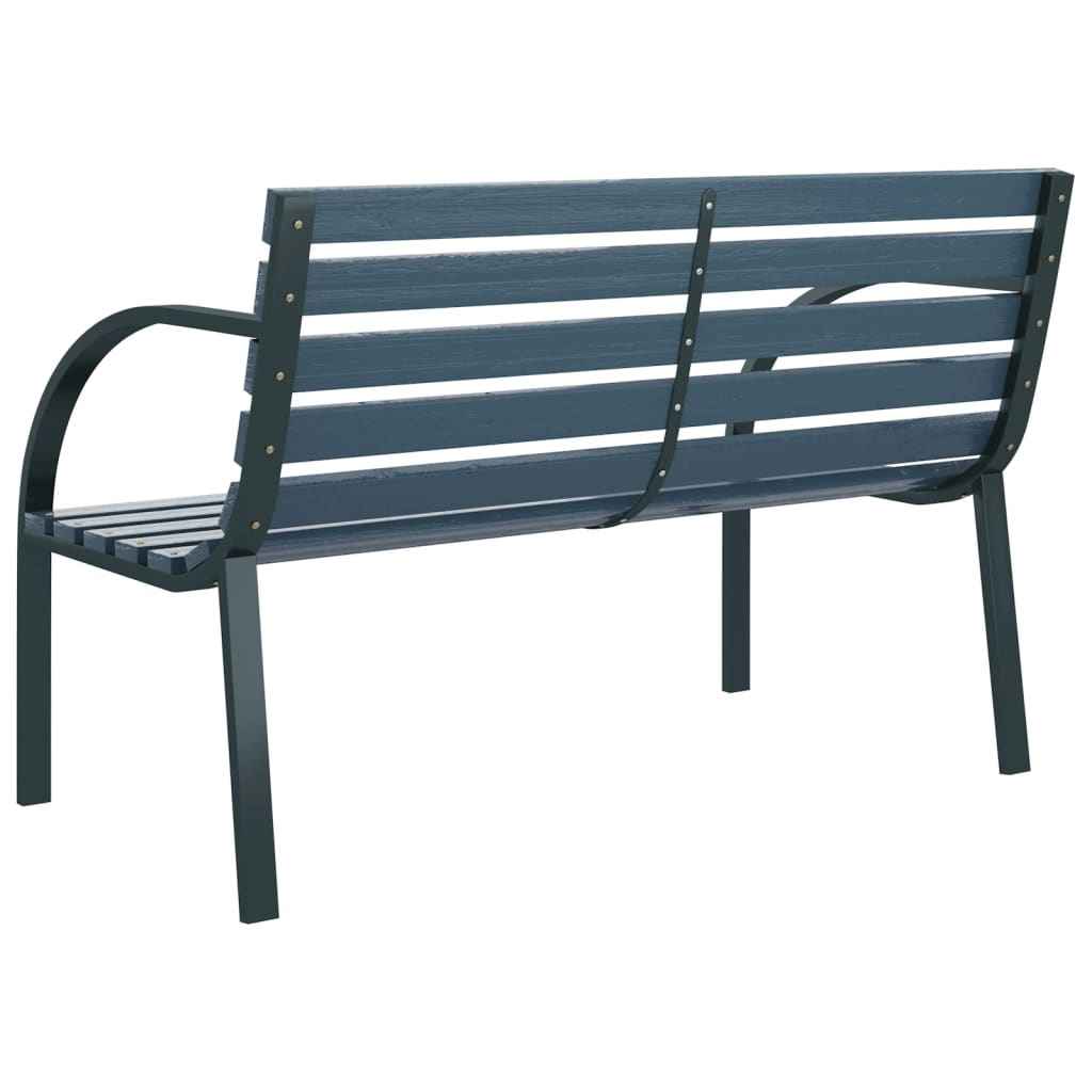 vidaXL Tuinbank 120 cm hout grijs
