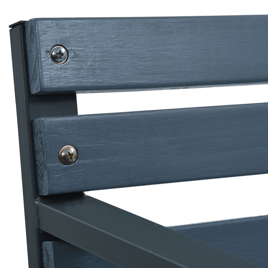 vidaXL Tuinbank 120 cm hout grijs