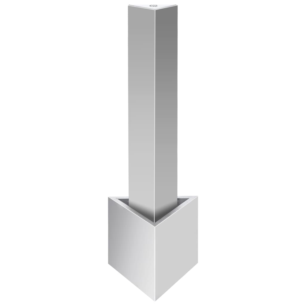 vidaXL Garden Fountain 37.7x32.6x110 cm Stainless Steel Silver Color