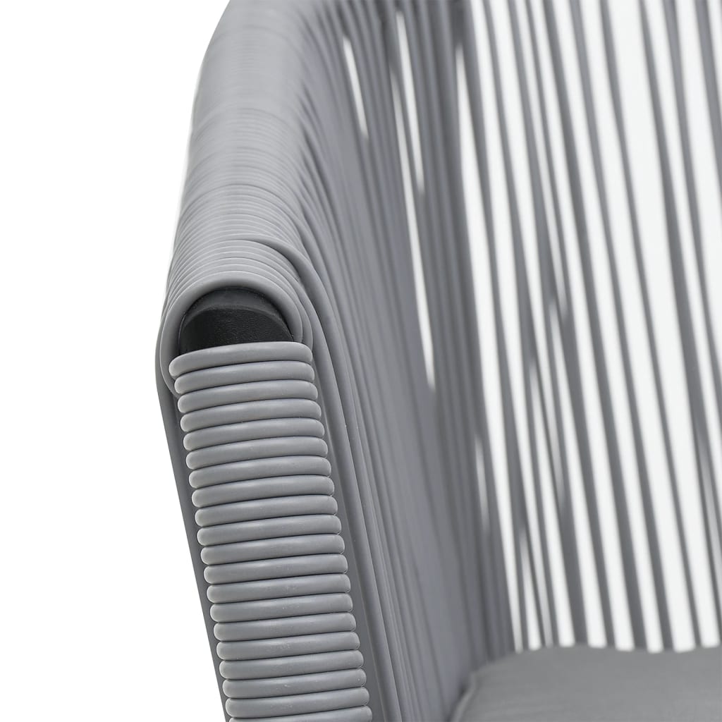 vidaXL Tuinstoelen 2 st PE-rattan antracietkleurig - Aashly