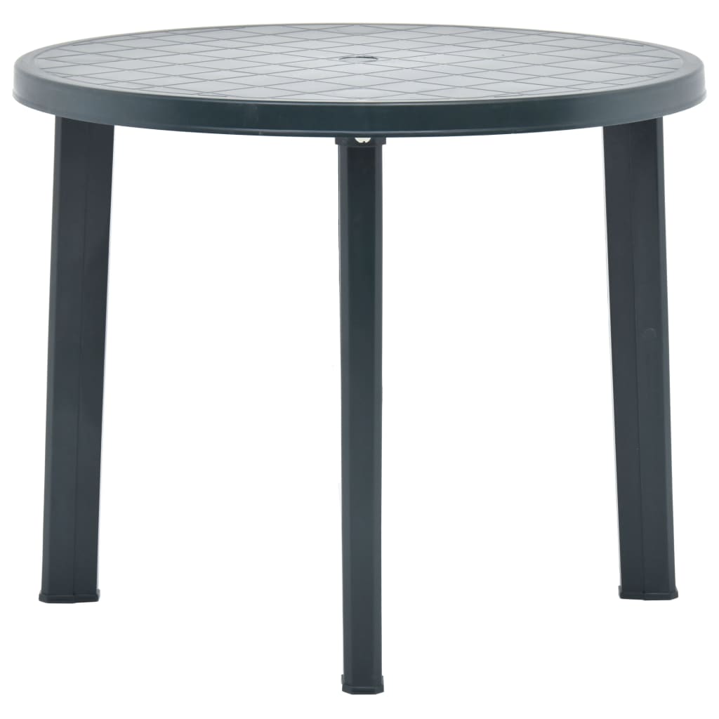 vidaXL Tuintafel 89 cm kunststof wit