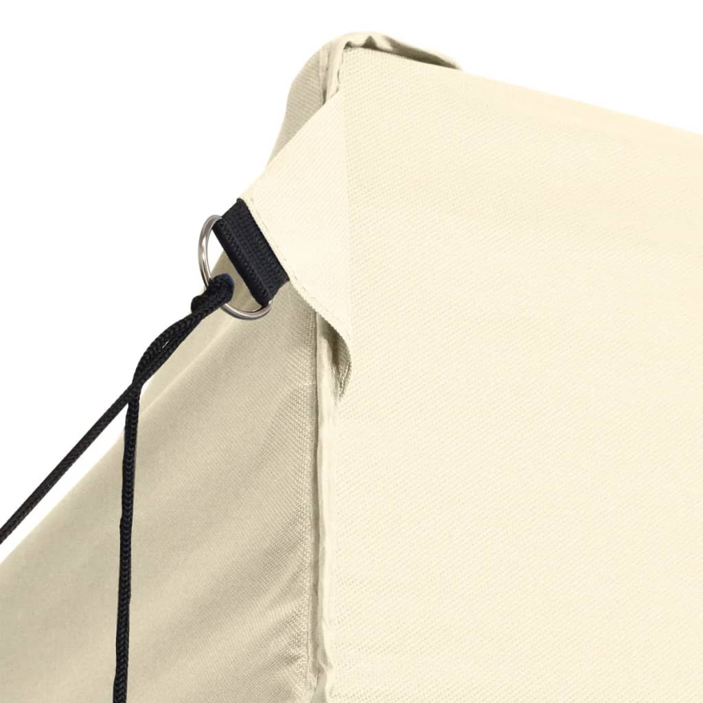 vidaXL Partytent met 4 zijwanden inklapbaar 3x6 m staal crème - Aashly