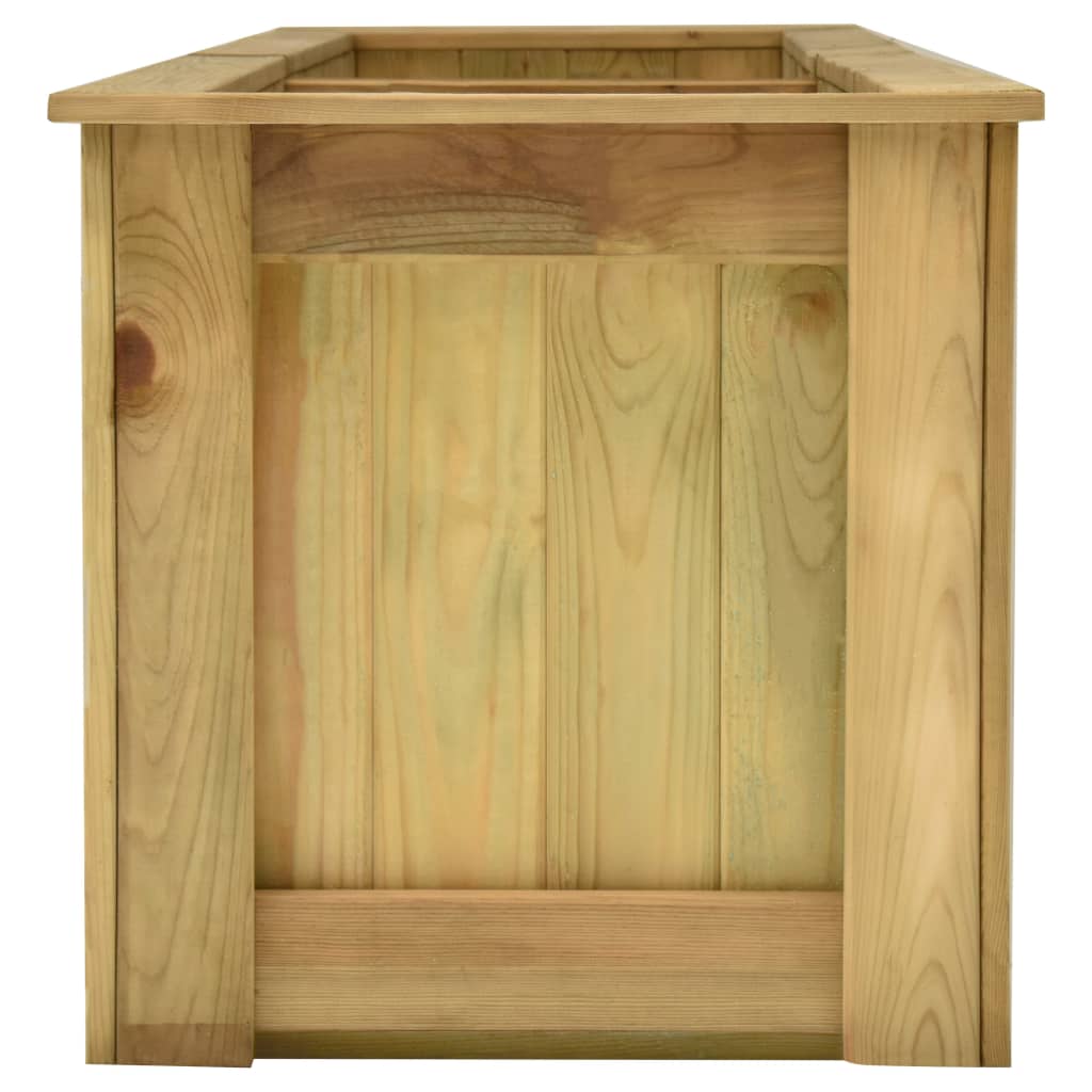 vidaXL Plantenbak verhoogd 196x50x50 cm geïmpregneerd grenenhout - Aashly